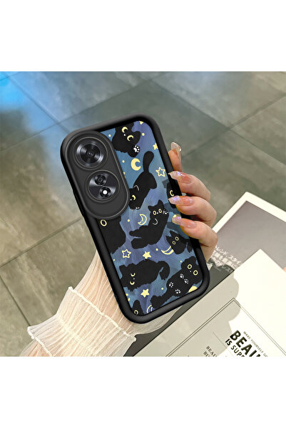 ucuc Oppo A60 Uyumlu Siyah Silikon Kılıf Darbeye Dayanıklı Kamera Korumalı şı...
