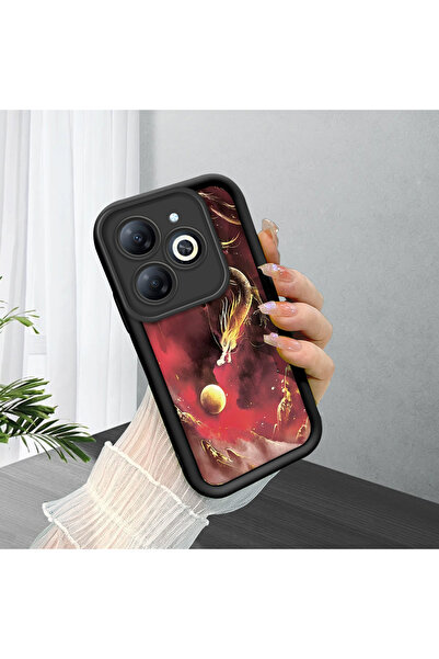 ucuc حافظة من السيليكون الأسود متوافقة مع هاتف Infinix Smart 8/8 Pro، مقاومة ...