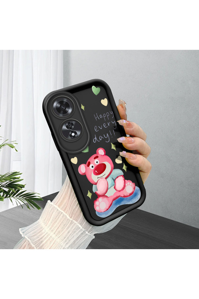 ucuc Oppo A60 Uyumlu Siyah Silikon Kılıf Darbeye Dayanıklı Kamera Korumalı Şı...