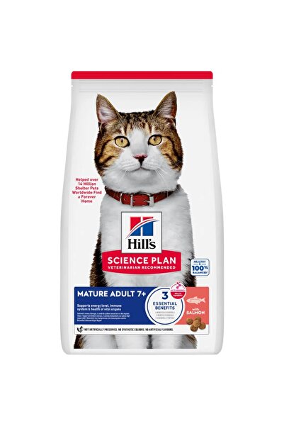 Hill's Hills mature adult 7+ somonlu 1,5kg ileri yaş yaşlı kedi maması 7 yaşı...