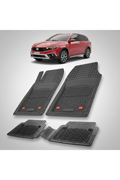 TEAMCAR Συμβατά πατάκια δαπέδου Fiat Tipo Egea Cross Wagon 2021-2026 | Μαύρο