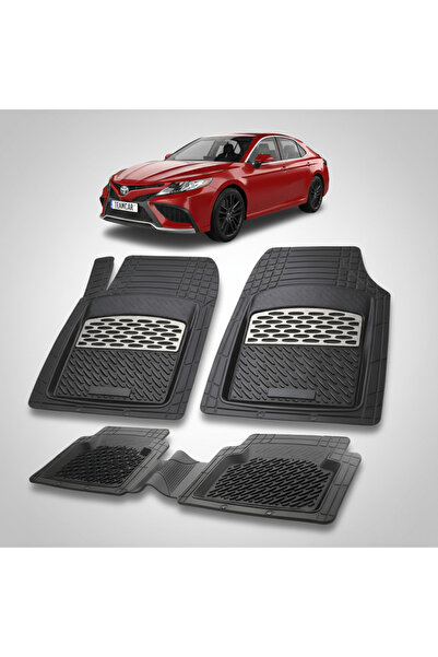TEAMCAR Πατάκια δαπέδου συμβατά με Toyota Camry XV70 Sedan 2020-2024 | Ασημί