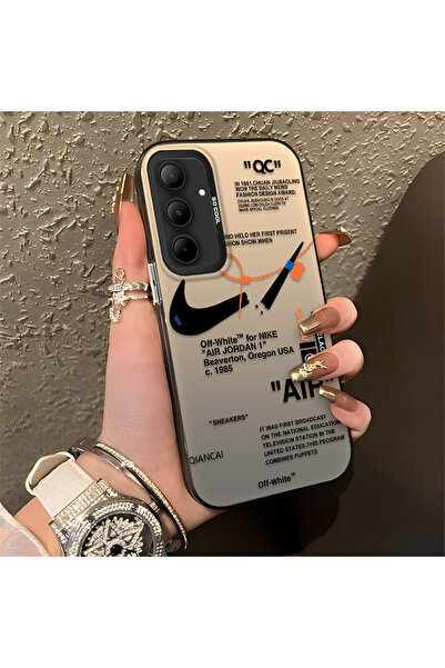 Hontinga حافظة هاتف سامسونج جالاكسي A35 متوافقة مع حافة السيليكون الصلبة ومضا...