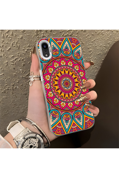 Hontinga iPhone Xr Compatible Silicone Edge Hard Back Anti-Fall Phone Case Fa...