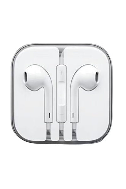 BSMBIOO سماعات أذن مع ميكروفون باللون الأبيض