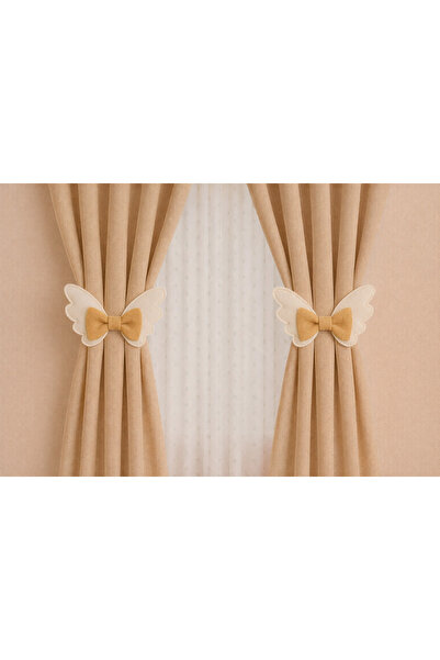 SefDen Lazer Kesim Atölyesi Keçeden Melek Kanadı ve Krem Bej Fiyonk Detaylı P...