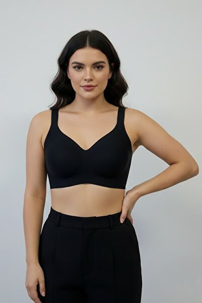 C&City Non-wired Stitch-Free Laser Removable Pad Bra C26215 Black