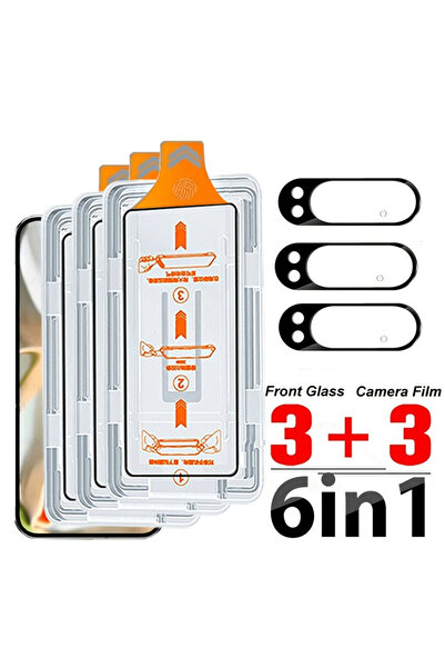 Choice8 Google Pixel 8 Pro 3 Tempered Glass Display Shield 3 Camera Lens Guar...