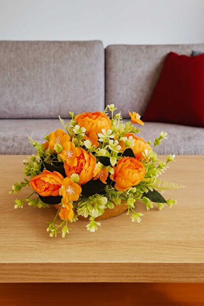 SAKLI ATÖLYEM Dekoratif Yapay Çiçek Aranjmanı – Şık Ev & Ofis Süsü