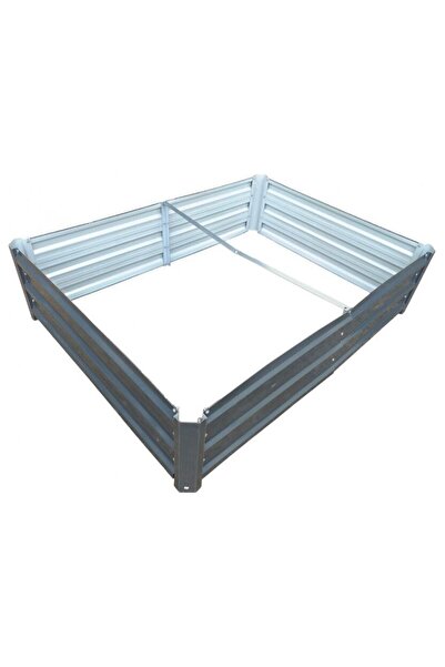 Strend Pro Pat/strat inaltat pentru flori, legume, din metal, design 3D, 120x...