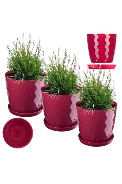 KADAX Ghiveci de flori, jardinieră, capac, 18 cm, suport pentru flori, plasti...