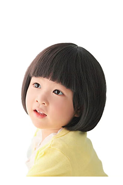 BSMBIOO Short Straight Wig Black