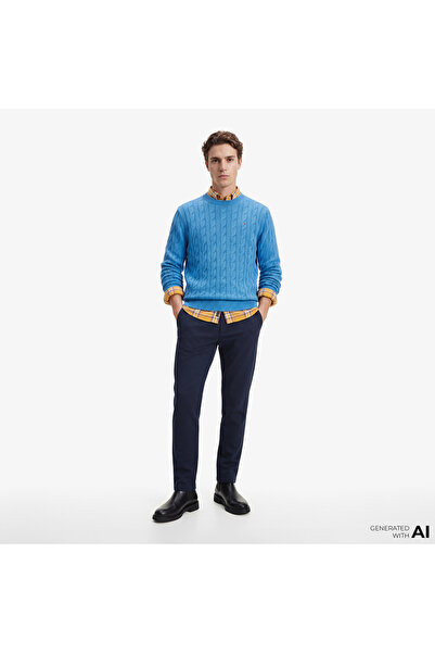 Tommy Hilfiger Seasonal Quality Erkek Lacivert Pantolon