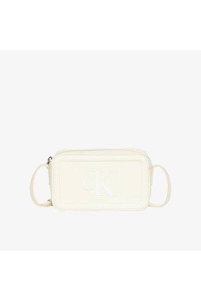 Calvin Klein Bold Camera Kadın Beyaz Çapraz Çanta
