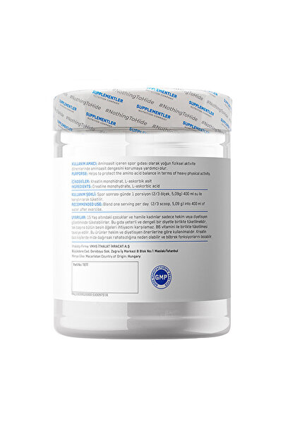 Supplementler Micronized Creatine 255 Gr