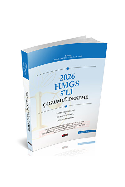 Savaş Yayınevi HMGS 5'li Çözümlü Deneme Sınavı Mustafa Karadeniz Savaş Yayınl...