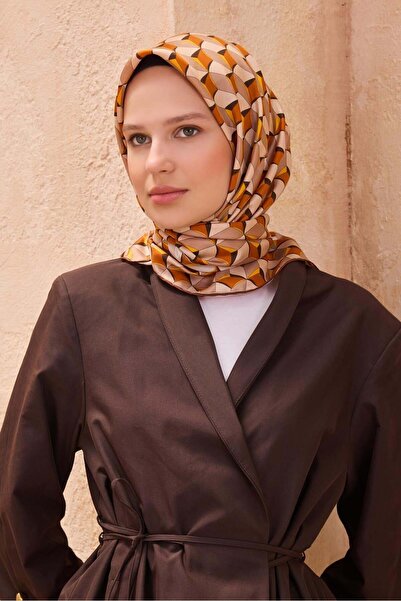 Belli Μεταξωτό μαντήλι τουίλ - 4112-36 Πορτοκαλί