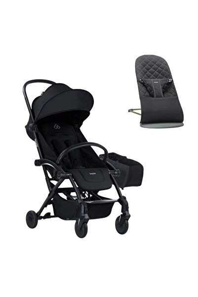 BabyBjörn Bliss Ana Kucağı Woven Black & Bumprider Connect³ Bebek Arabası Bla...