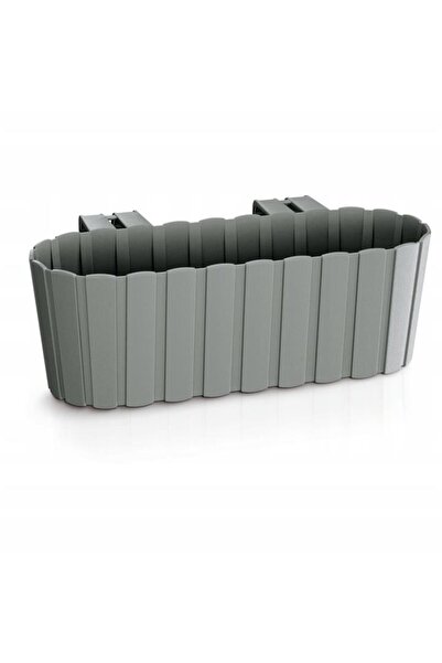 Prosperplast Jardiniera decorativa, suport plastic, gri, 4.9 L, 38.3x21.2x13 ...