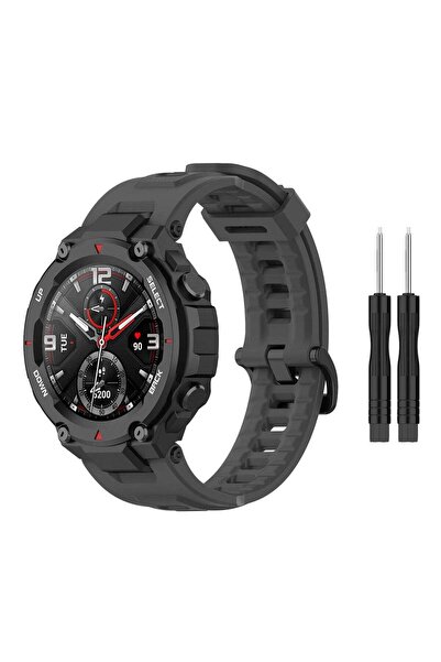 Generic Strap Compatible with Amazfit T-Rex/T-Rex Pro Smartwatch Soft Silicon...