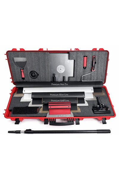 olejnik Set 5 gletiere profesionale, lama inox, 25, 40, 60, 80, 100 cm, adapt...