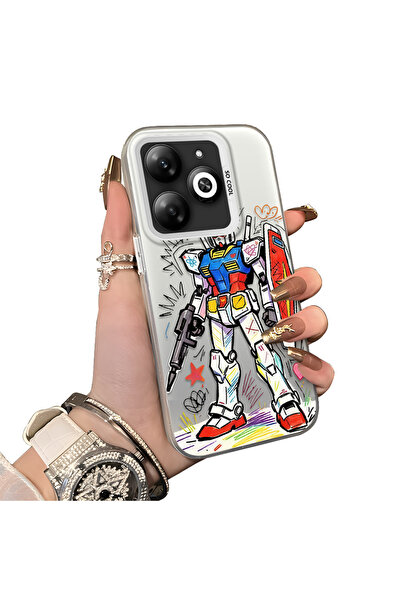 ucuc حافظة حماية للعدسات من السيليكون الصلب أكريليك درجة متوافقة مع هاتف Infi...