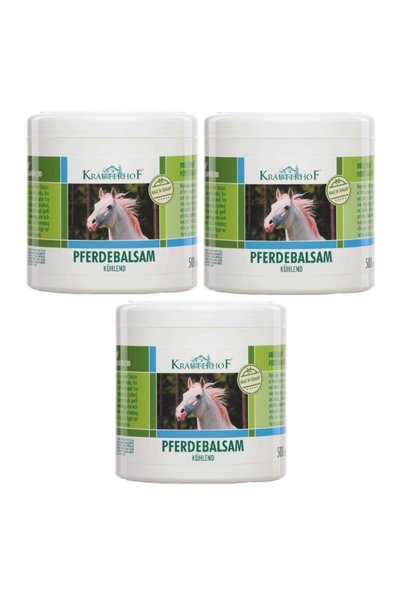 Krauterhof Pferdebalsam Kühlend Cooling Massage Gel 500ml X 3 Pcs