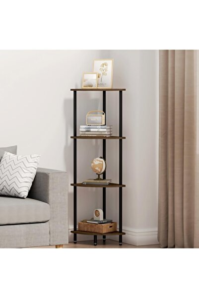 Topone1Topone1 رف زاوية قائم بأربعة أرفف، رف زاوية مناسب للمساحات الصغيرة، غر...