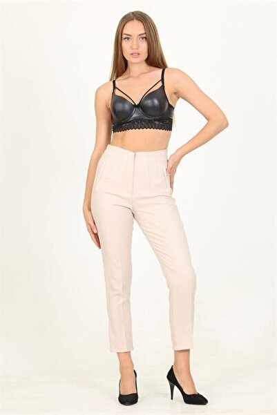 Dipmoda Women's High Waist New Season Office Pants Dpqns029