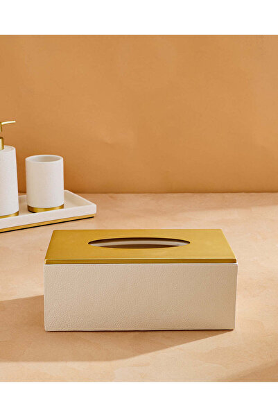 REDTAG غطاء علبة مناديل ورقية بلون أبيض مائل ذو ملمس بارز