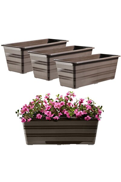 KADAX Balcony Box Flowerpot Large Flowerpot 40cm Flowers Package 3 pcs Flower...