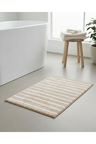 REDTAG Light Beige Stripe Bathmat – 60x90cm