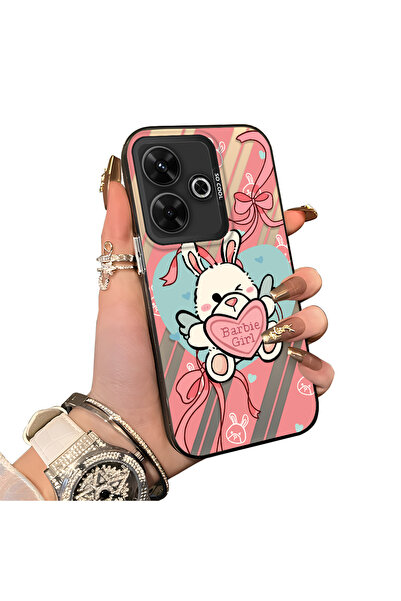 ucuc حافظة حماية للعدسات من السيليكون الصلب أكريليك متوافقة مع Poco M6 4G كار...