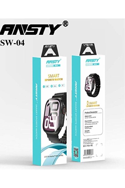 ANSTY SW-04 Smart Watch - HD Full Touch Screen, Bluetooth Calling, Comprehens...