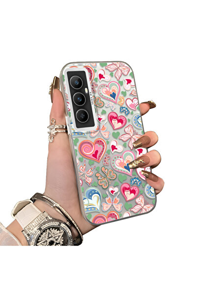 ucuc حافظة حماية للعدسات من السيليكون الصلب أكريليك بتصميم على شكل قلب متوافق...