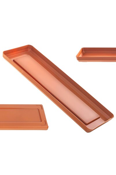 KADAX Suport pentru ghiveci de flori, 40 cm, tavă dreptunghiulară, culoare ro...