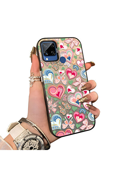 ucuc حافظة حماية للعدسات من السيليكون الصلب أكريليك درجة متوافقة مع Realme C1...