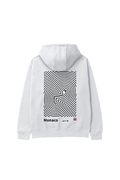 The Lucid Lab Circuit De Monaco Artwork Hoodie - White