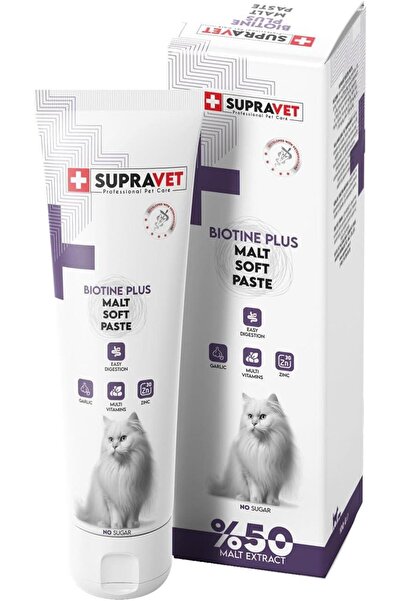 Supravet Biotine Plus Kediler için Tüy Sağlığı Güçlendirici Malt Macun 100 Gr