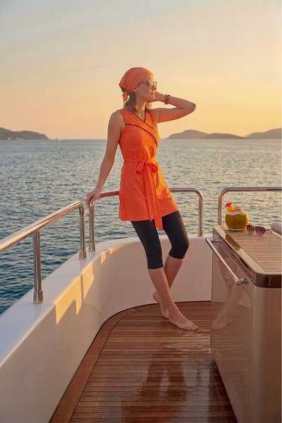 TESMAY SEMI COVER SWIMSUIT