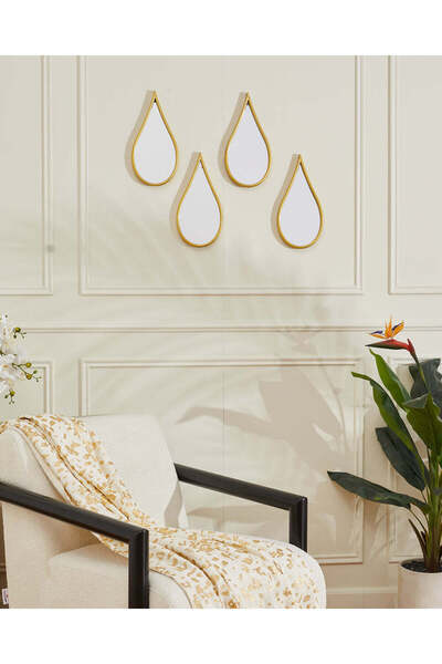 REDTAG Gold Droplet Mirror Set (4 Piece)