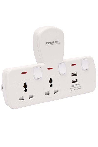 EPSİLON 3 Way Universal Socket