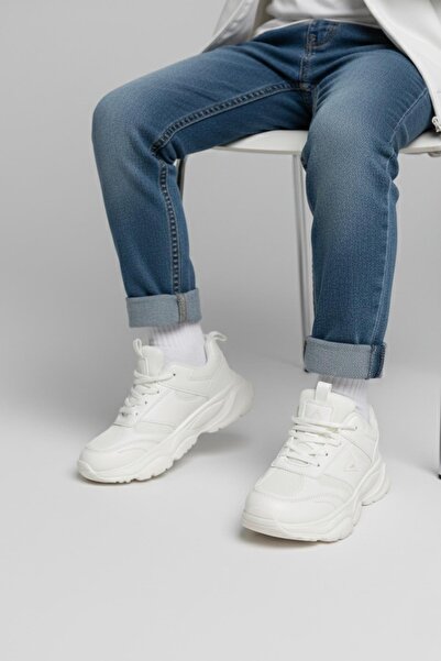 Papuçsepeti Shoe Basket Birian Boys' Mesh Daily Comfortable Sole Sports Shoes