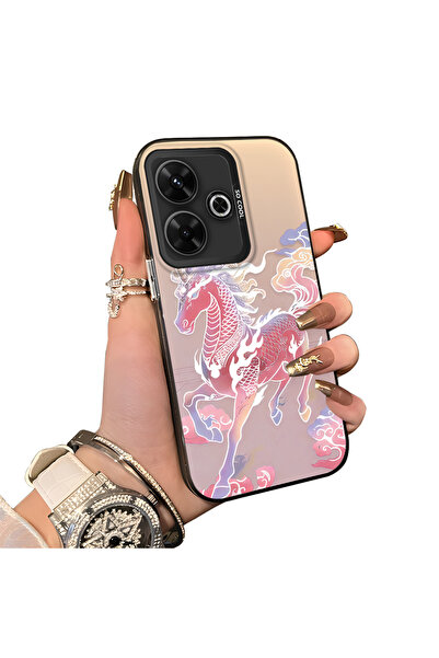 ucuc حافظة حماية للعدسات من السيليكون الصلب أكريليك درجة متوافقة مع Poco M6 4...