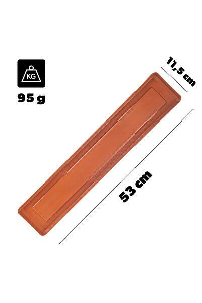 KADAX Suport pentru ghiveci de flori, 60 cm, tavă dreptunghiulară, culoare ro...