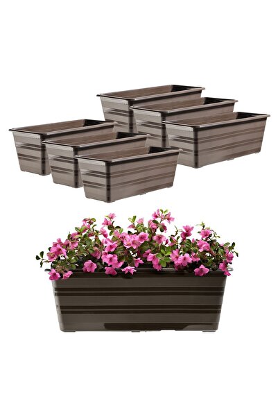 KADAX Balcony Box Flowerpot Large Flowerpot 40cm Flowers Package 6 pcs Flower...
