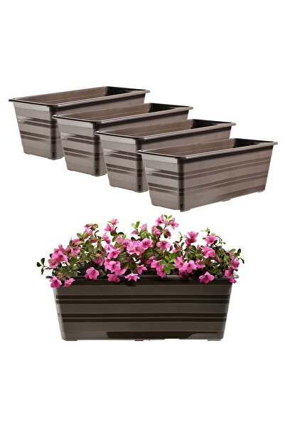 KADAX Balcony Box Flowerpot Large Flowerpot 40cm Flowers Package 4 pcs Flower...