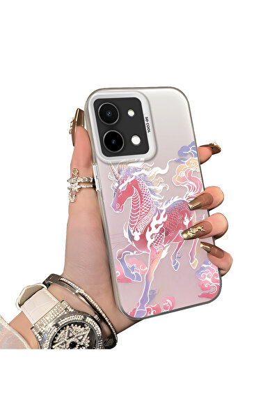 ucuc حافظة حماية لعدسة الهاتف من السيليكون الصلب أكريليك متوافقة مع Vivo Y28 ...