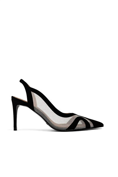 Jabotter Alina Süet Desen 8 Cm Stiletto