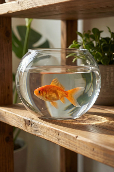 The Mask Elturko Küçük Cam Fanus Küçük Boy Akvaryum 14.5 cm x 11.5 cm